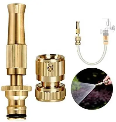 Deals Plant Brass Integrated Direct Spray Gun For Car Wash & Gardening Water Hose-End Sprayer 3/4" 1