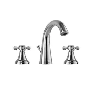 Jaquar Queen's Prime Faucets 3-Hole Basin Mixer With Popup Waste System - Chrome Qqp-Chr-7191Pm 1