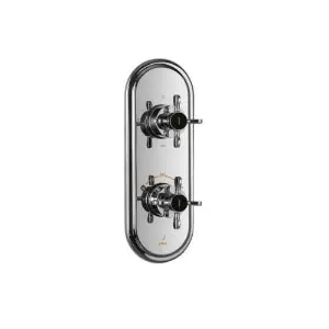 Jaquar Queen's Prime Faucets Aquamax Exposed Part Kit Of Thermostatic Shower Mixer - Chrome Qqp-Chr-7661Kpm 1