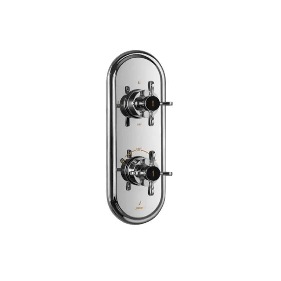 Jaquar Queen's Prime Aquamax Exposed Part Kit Of Thermostatic Shower Mixer With 3-Way Diverter - Chrome Qqp-Chr-7683Nkpm 1