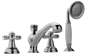 Jaquar Queen’S Bathtub Fillers 4-Hole Bathtub Mixer Qqt-Chr-7277 1