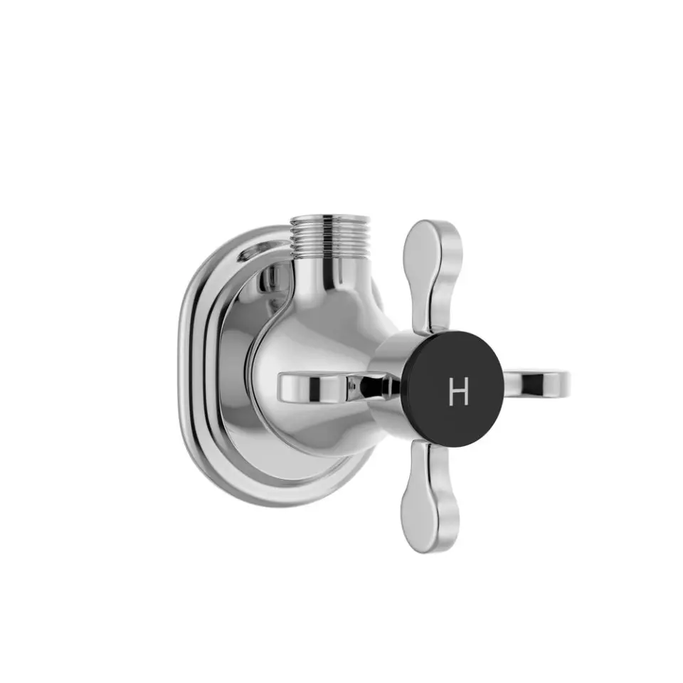 Jaquar Queen's Prime Angular Stop Cock Hot Only - Chrome Qqp-Chr-7053Pmh 1