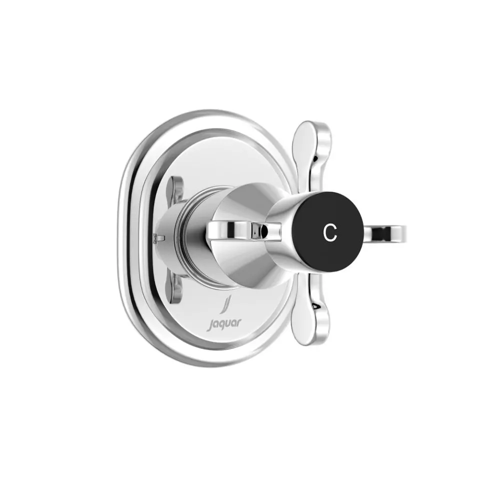 Jaquar Queen's Prime Exposed Part Kit Of Concealed Stop Cock Cold Only - Chrome Qqp-Chr-7083Kpmr 1