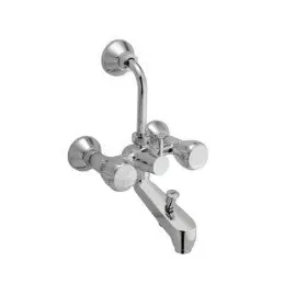 Essco Sumthing Special Wall Mixer 3-In-1 System Faucet Sqt-Chr-519Kn  With 115 Mm Bend Pipe And Aerator 1