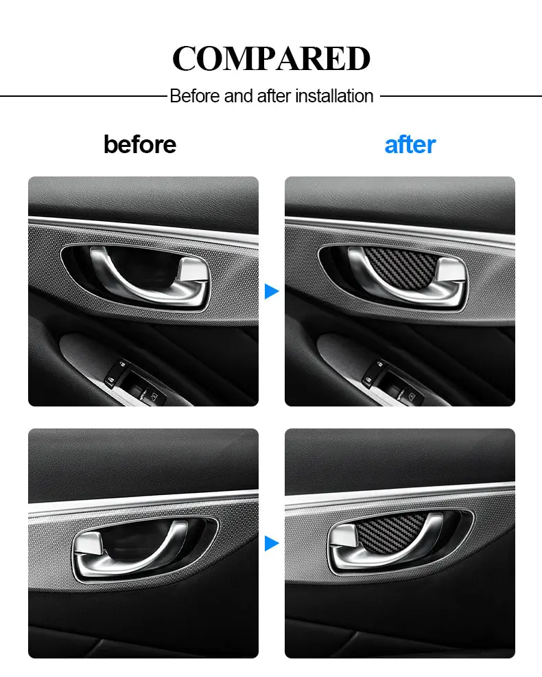 Dynacarbon™ Inner Bowl 4Pcs Trim For Infiniti Q50/Q60 2013-2022 6