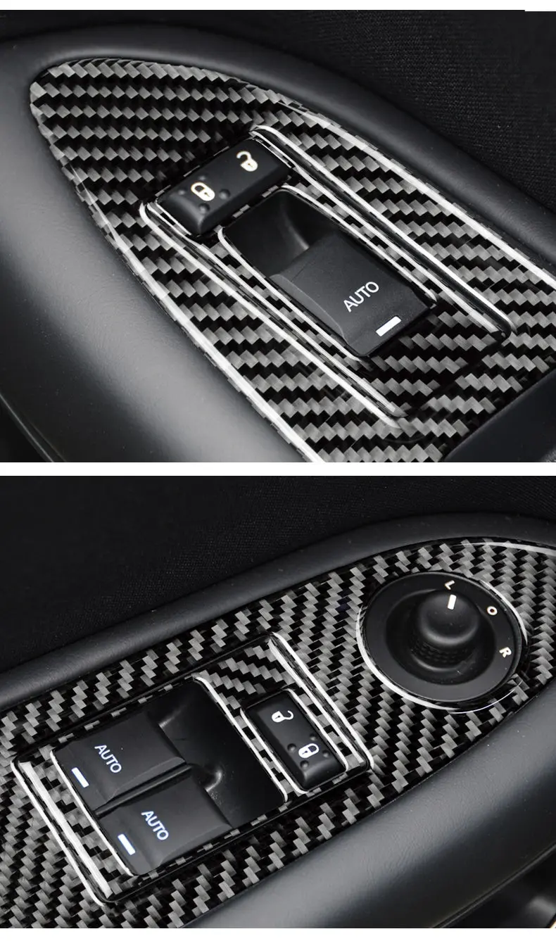 Dynacarbon™️ Carbon Fiber 14 Pcs Full Door Kit For Dodge Challenger 2008-2014 1