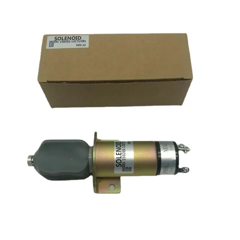 Diselmart 12V 1500-1000 1502Es-12C7u1b1 Shutoff Solenoid With 3 Terminals Fits For Woodward 1500 Series 1
