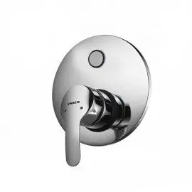 Essco Cosmo Exposed Parts Kit Of Single Lever Divertor Faucet  Consisting Of Operating Lever & Wall Flange (With Seals) Only (Suitable For Item Ale-055) Cos-Chr-103055Nk 1