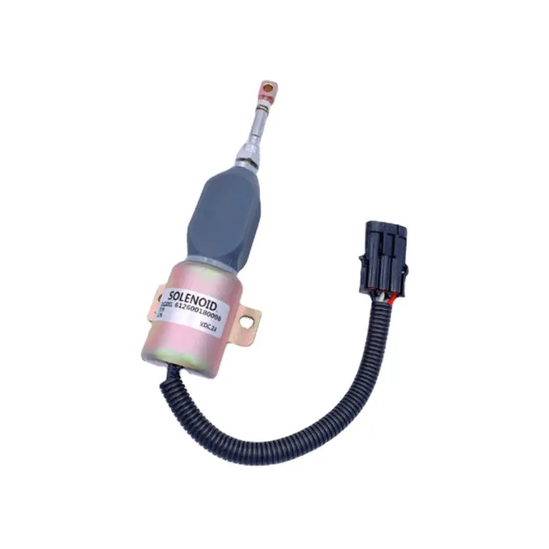 Diselmart 24V 1752Es-24E7uc3b1s7 Fuel Shutdown Solenoid Fits For Cummins For Yuchai Engine 4108 1