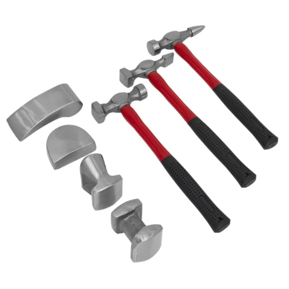 Panel Beating Set 7Pc Drop-Forged Fibreglass Shafts 1