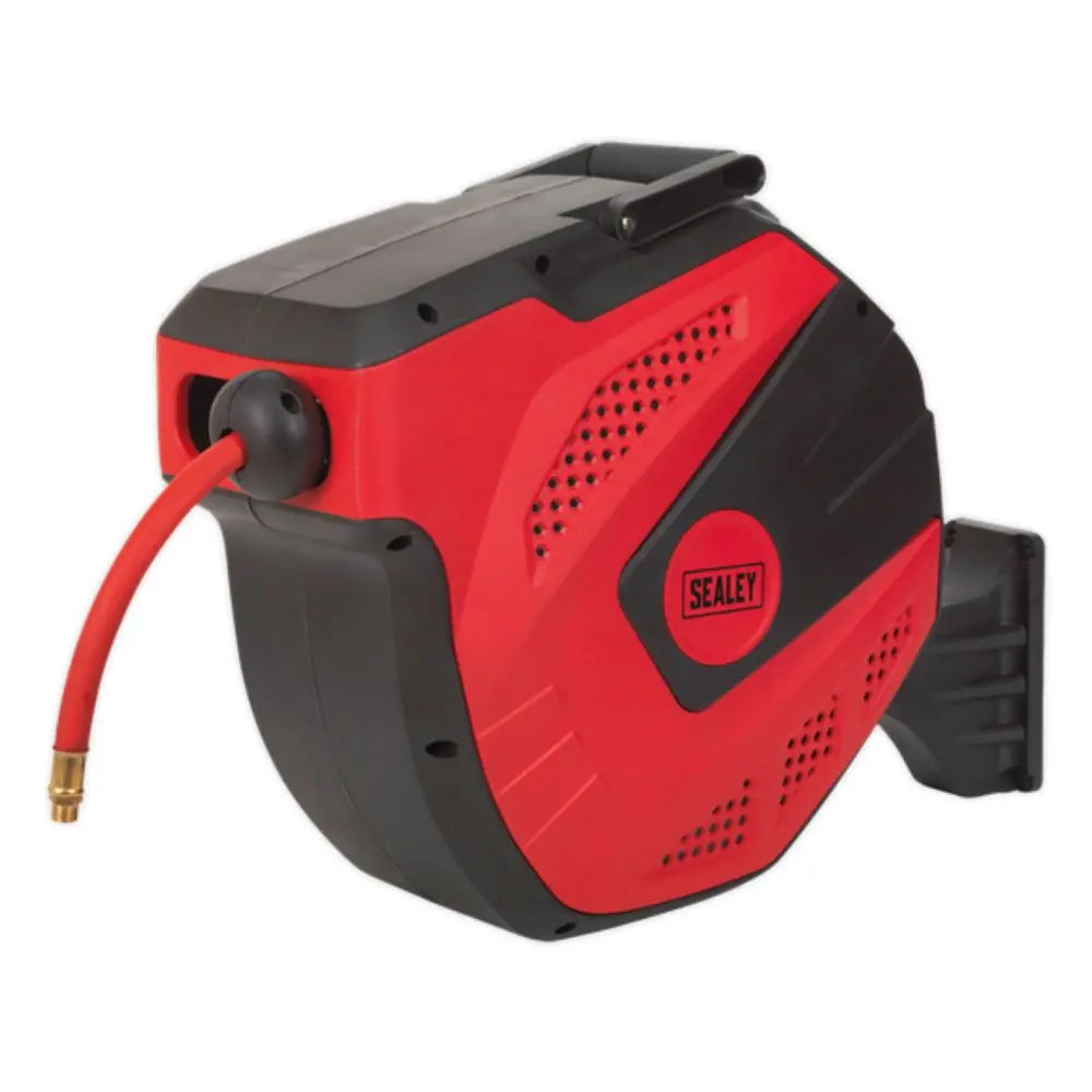 Rubber Air Hose Reel Auto Rewind Control 15M Ø10mm Id 1