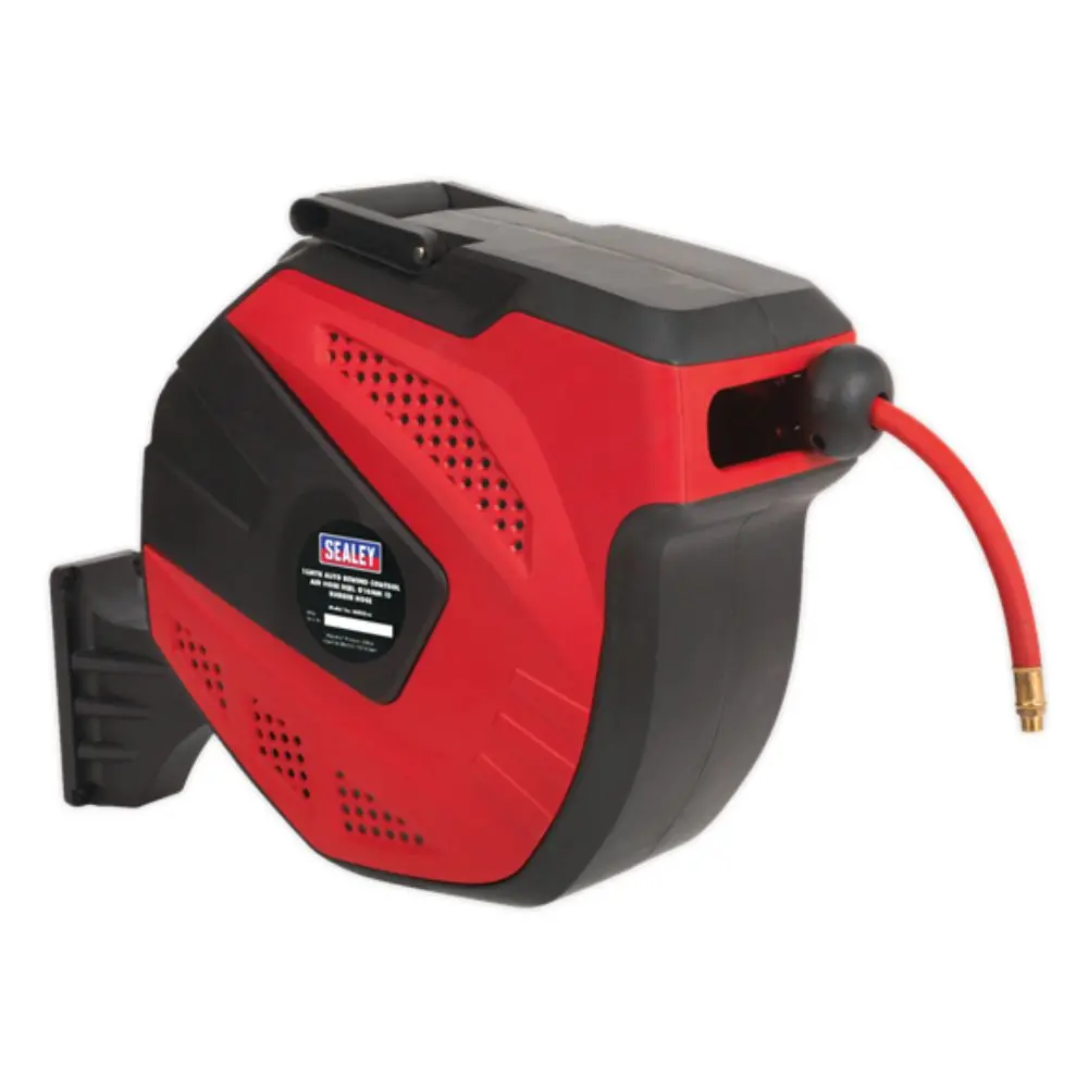 Rubber Air Hose Reel Auto Rewind Control 15M Ø10mm Id 2
