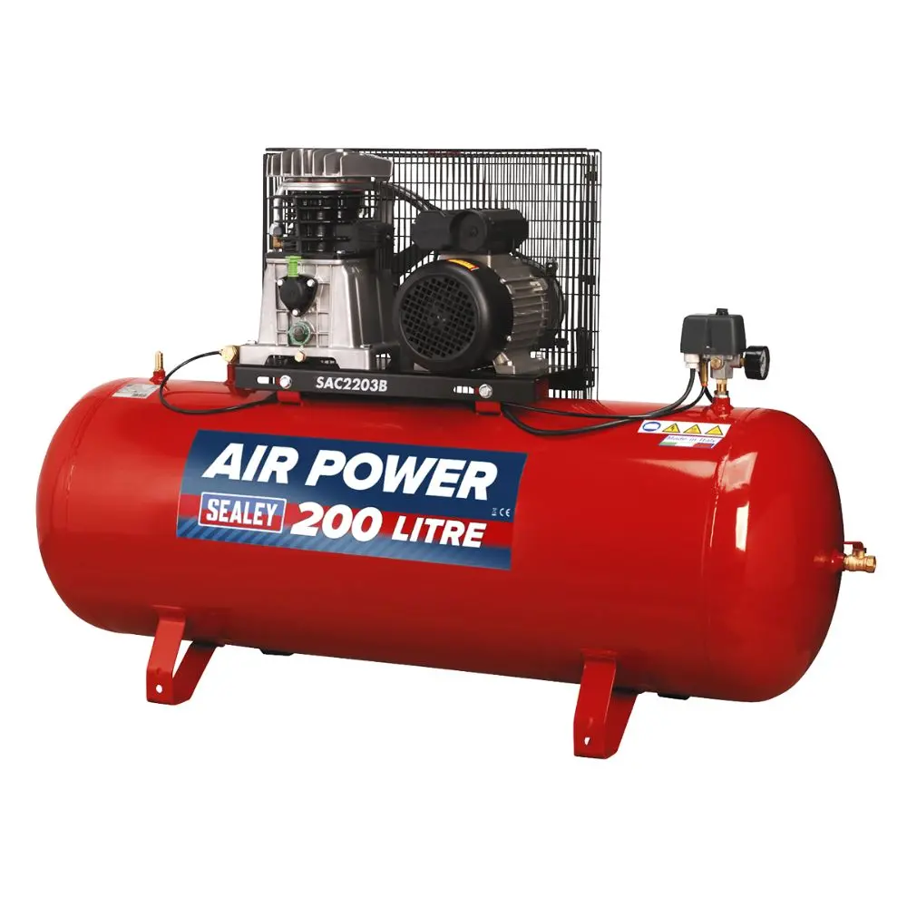 Sealey Sac2203b Compressor 3Hp 200L 230V 1