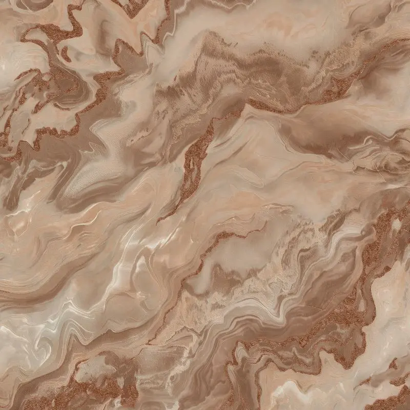 Mystic Spell Marble Wallpaper Rust Sample 1