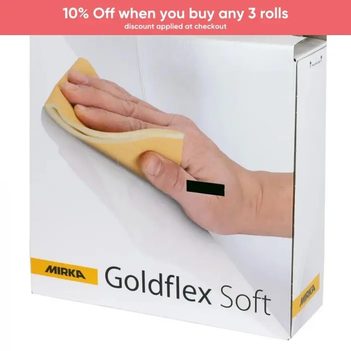 Mirka Goldflex Soft Sanding Pads 115X125mm (Roll Of 200) 1