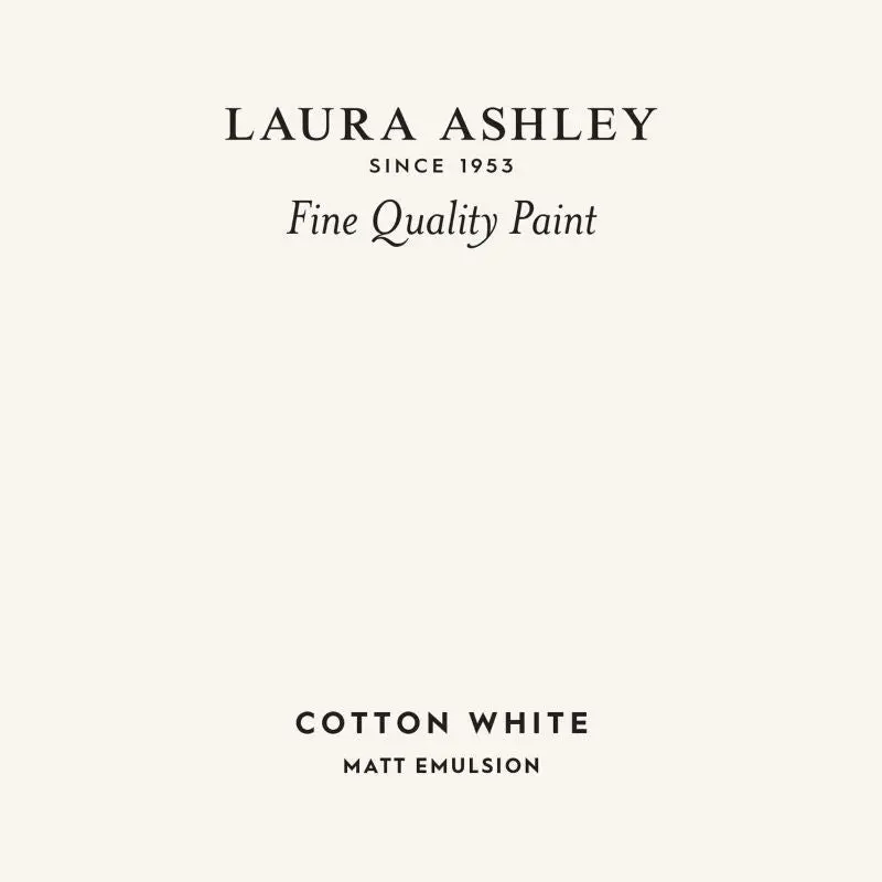 Laura Ashley Peel & Stick Sample - Cotton White 1