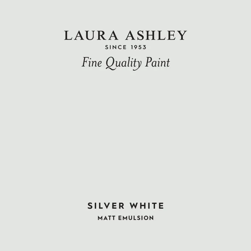 Laura Ashley Peel & Stick Sample - Silver White 1