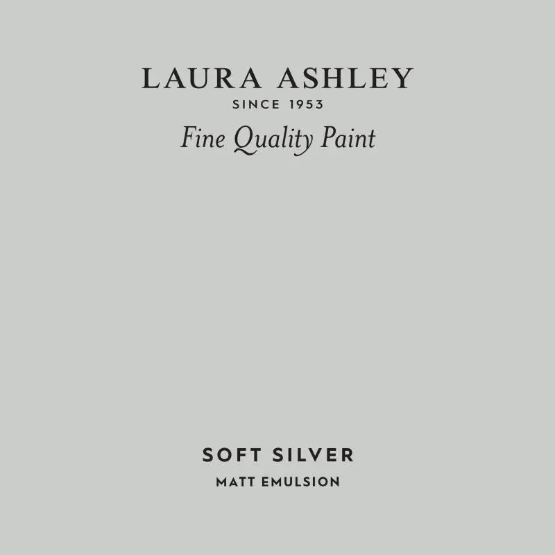 Laura Ashley Peel & Stick Sample - Soft Silver 1