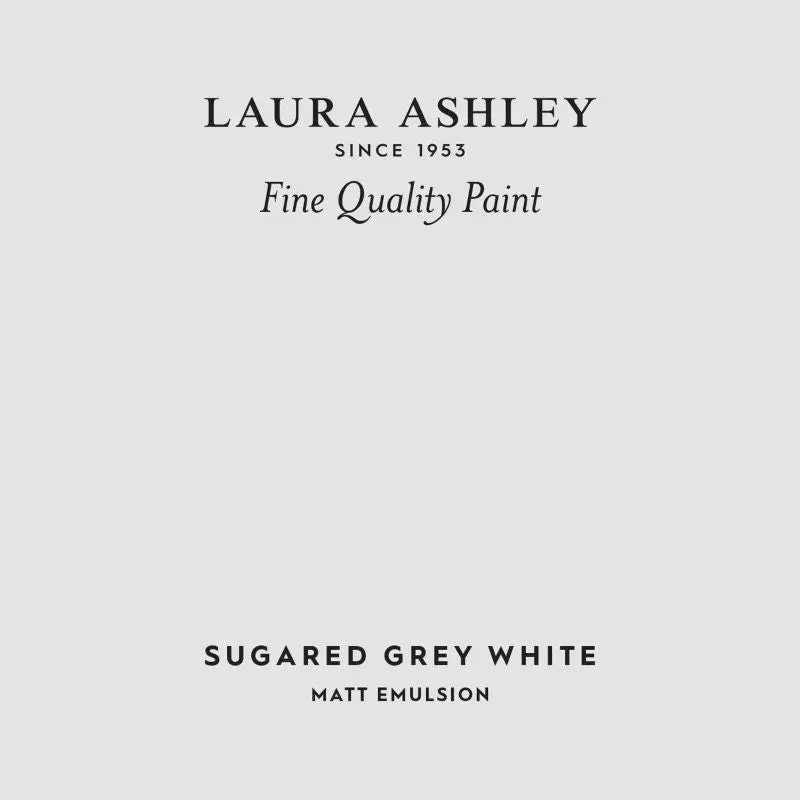 Laura Ashley Peel & Stick Sample - Sugared Grey White 1