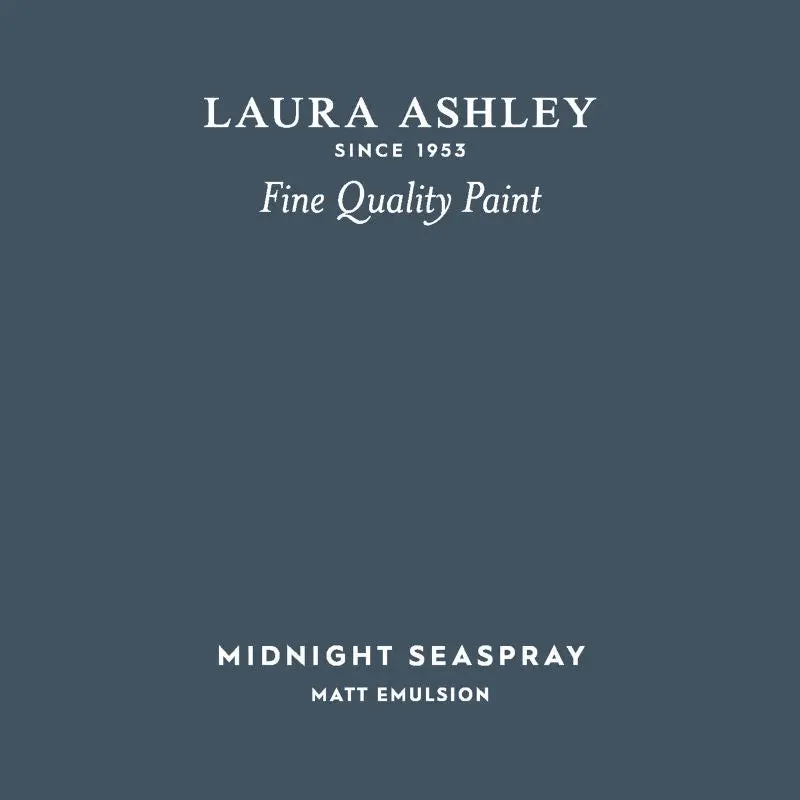 Laura Ashley Peel & Stick Sample - Midnight Seaspray 1