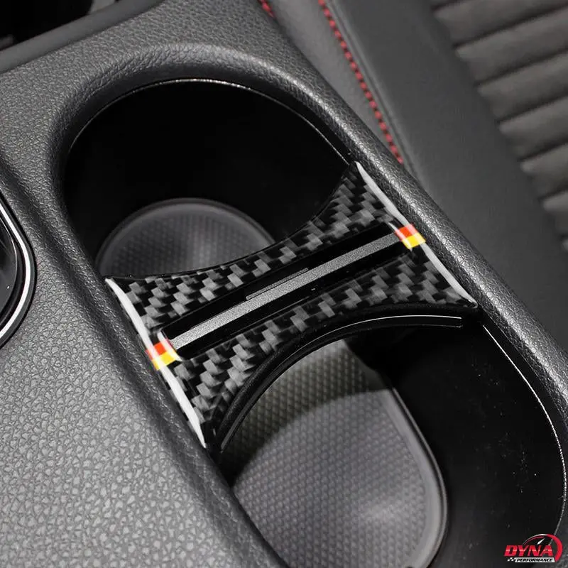 Dynacarbon™️ Carbon Fiber Cup Holder Cover Trim Overlay For Mercedes Benz W169 W117 W156 A Class Cla Gla 1