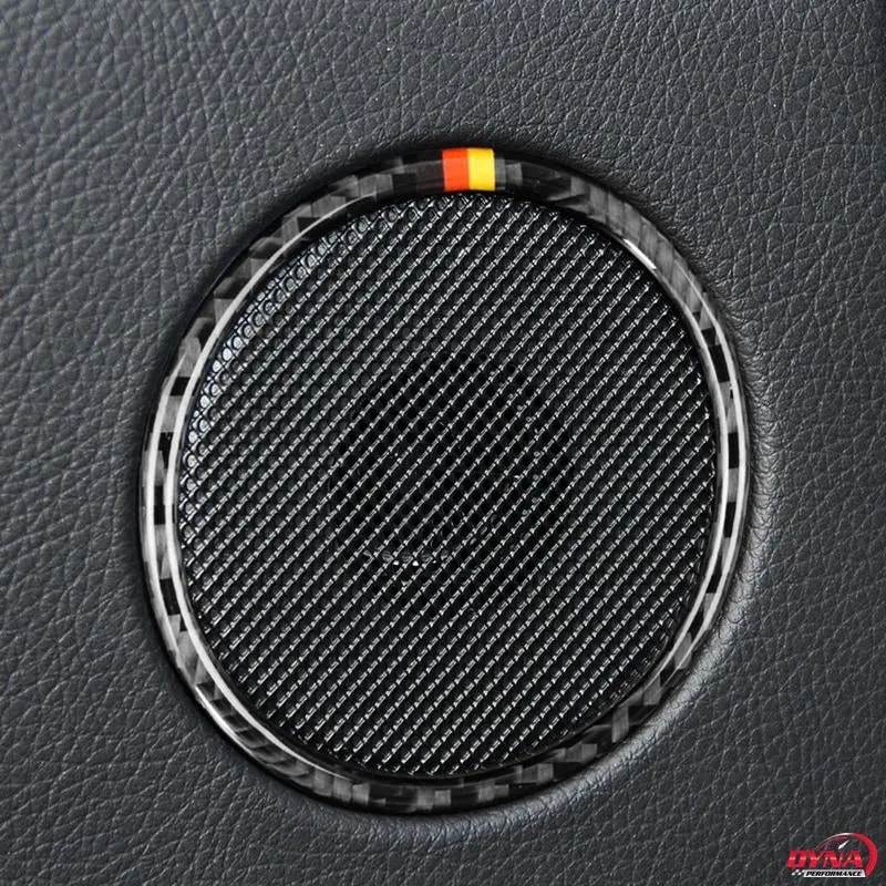 Dynacarbon™️ Carbon Fiber Speaker Trim Overlay For Mercedes Benz Gls Ml Gle Gl 1