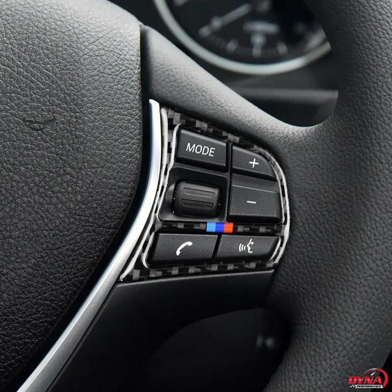 Dynacarbon™️ Carbon Fiber Steering Wheel Trim Overlay For Bmw F20 F21 F30 F34 F32 1