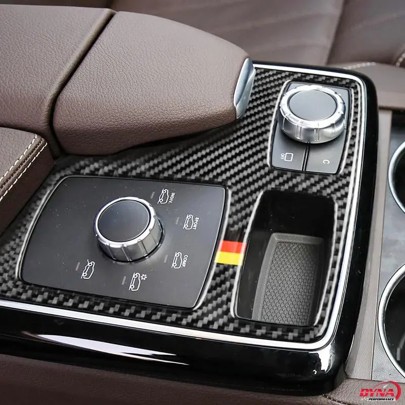 Dynacarbon™️ Carbon Fiber Armrest Control Panel Trim Overlay For Mercedes Benz Gle Gls M Class 1