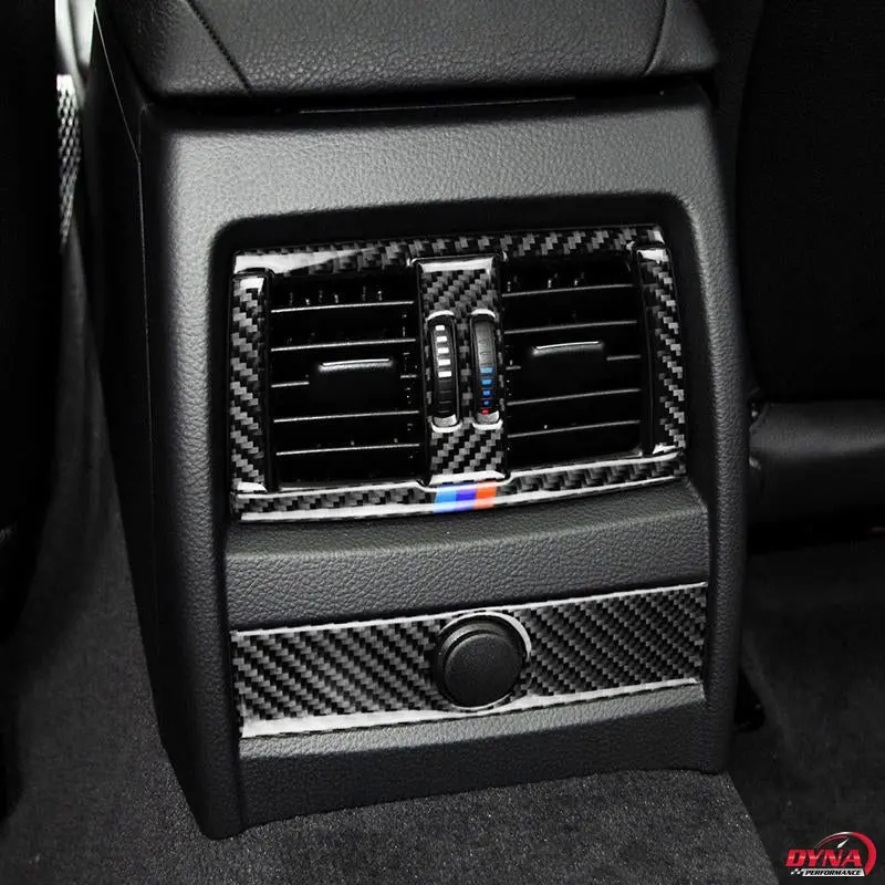 Dynacarbon™️ Carbon Fiber Rear Air Outlet Frame Trim Overlay For Bmw F30 F34 1