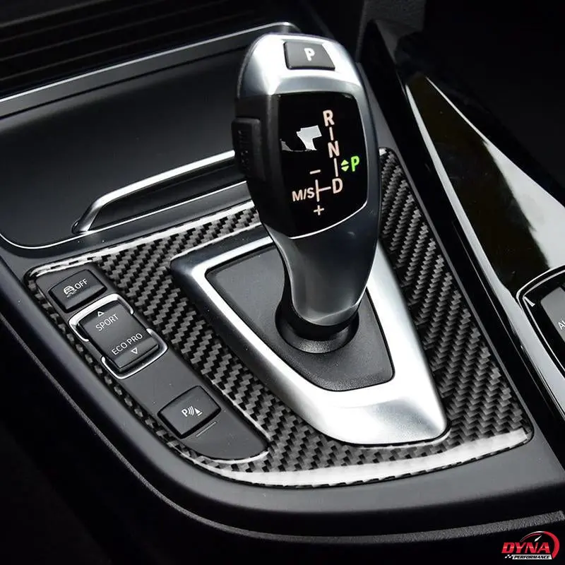 Dynacarbon™️ Lhd Gearshift Panel Trim Overlay For Bmw F30 F32 F34 3 Series 1