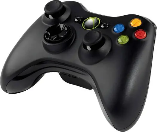 Microsoft Xbox 360 Wireless Controller, 2.4Ghz Wireless Technology, Two Analog Pressure-Point Triggers, Up To 30 Foot Range, Adjustable Vibration Feedback, Up To 40 Hours Of Battery, Black | Jr9-00010 1