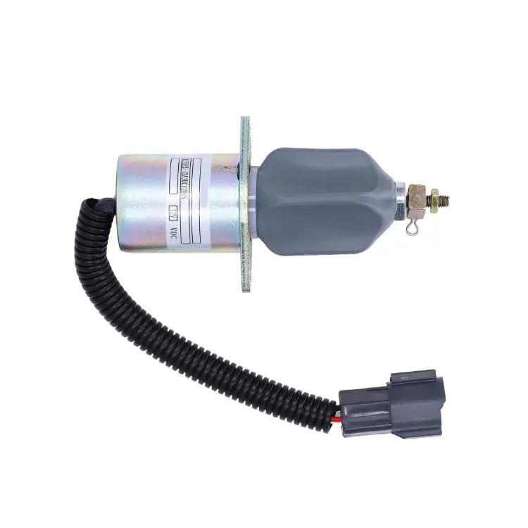 12V 1751Es-12A3uc12b1s Fuel Stop Solenoid Hyundai Excavator R60-5 Yanmar Engine 1