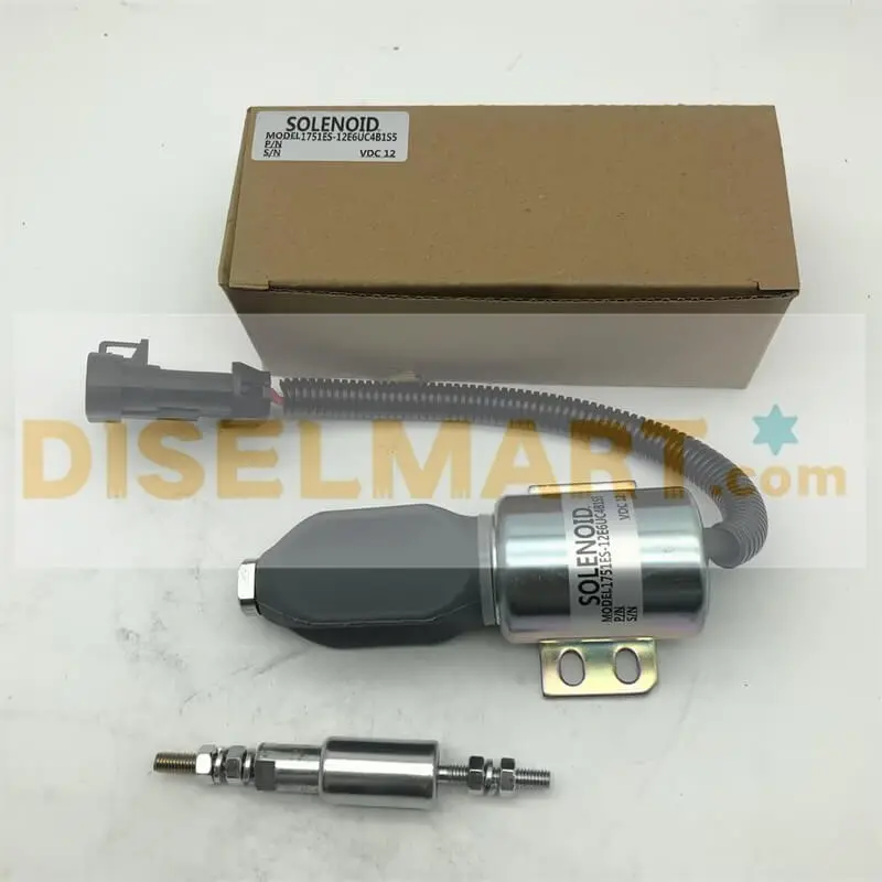 Diselmart 12V Sa-3850-12 1751Es-12E6uc4b1s5 Stop Solenoid Fits For New Holland 1085 1078 1079 Truck Ford 7.8L Engine 2