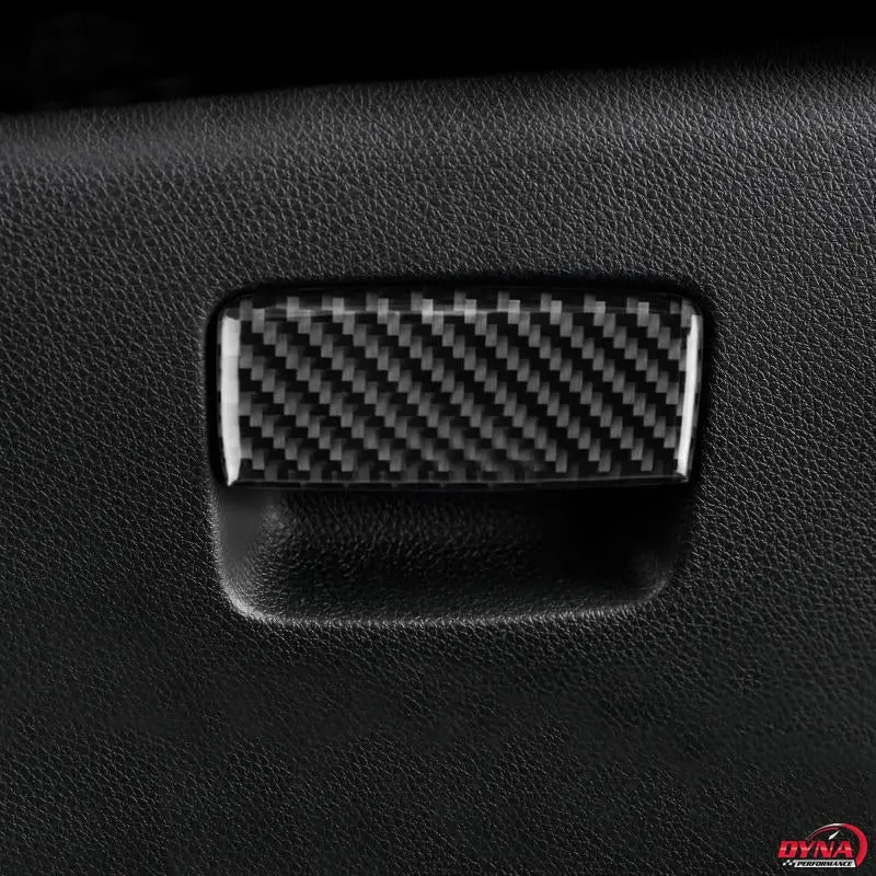 Dynacarbon™️ Carbon Fiber Glove Box Storage Handle For Mercedes Benz A Class Cla 13-18 Gla 15-18 2