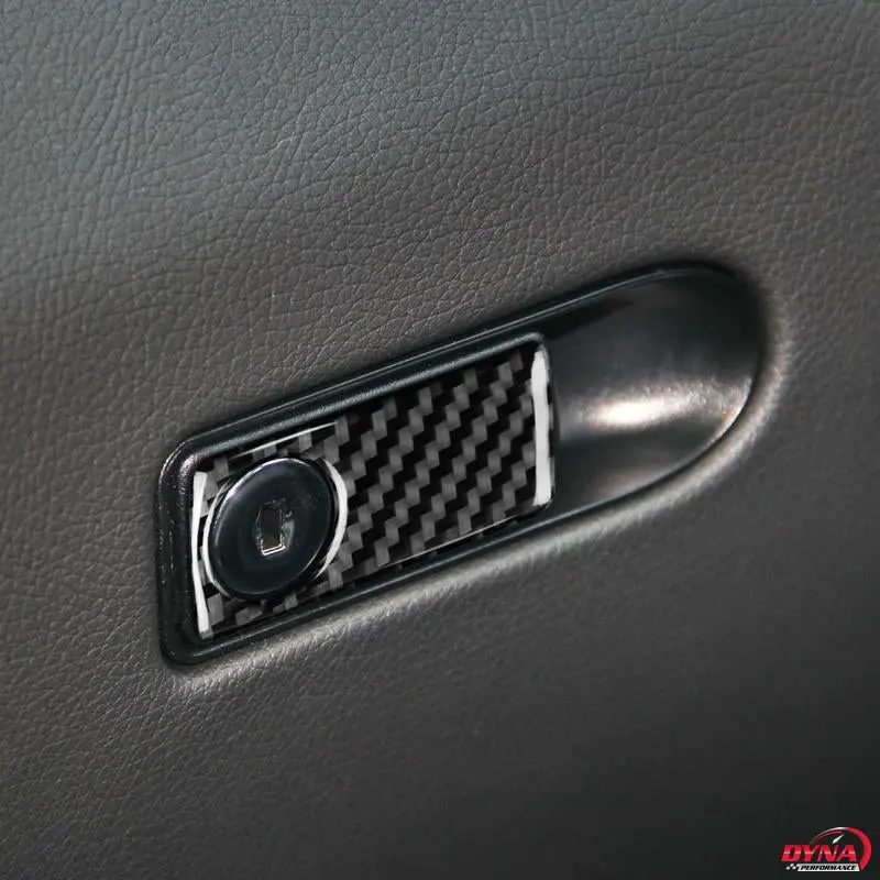 Dynacarbon™️ Carbon Fiber Interior Glove Box Trim Overlay For Mercedes Benz C Class W205 W212 Glc Glk 2