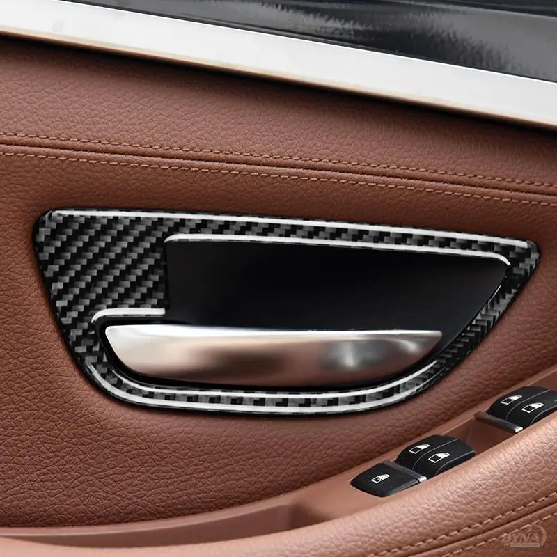 Dynacarbon™️ Carbon Fiber Door Handle Trim For Bmw F10 5 Series 1