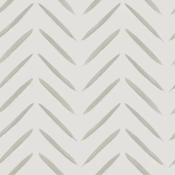 Chevron Brush Marks Wallpaper Taupe Sample 1