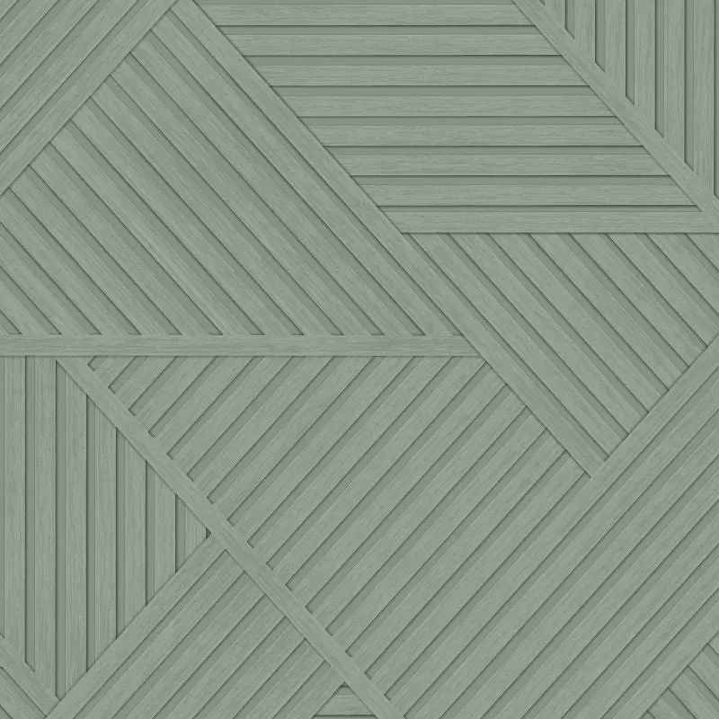 Wood Geometric Panelled Wallpaper 1