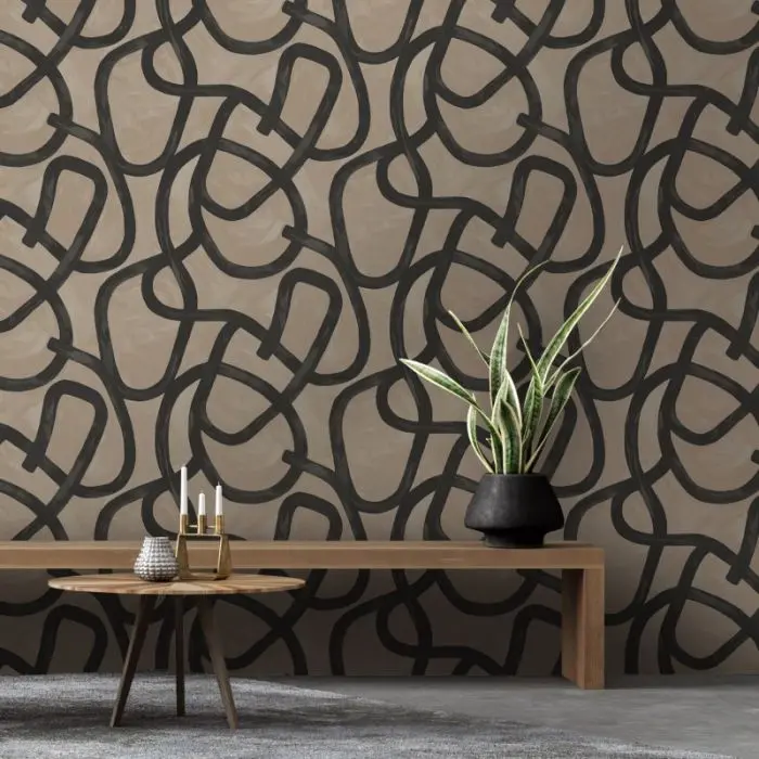 Linear Swirl Wallpaper 1
