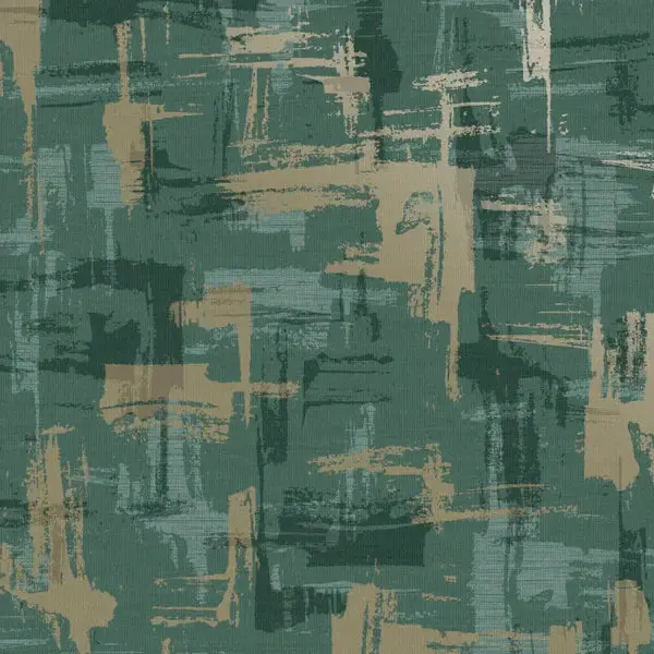 Abstract Geo Metallic Green Wallpaper Sample 1