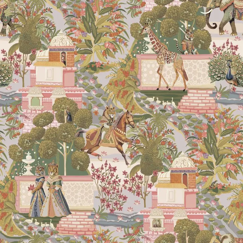 Animal Palace Wallpaper Multi Sample 1
