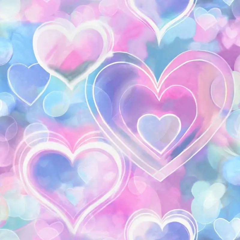 Neon Hearts Wallpaper 1