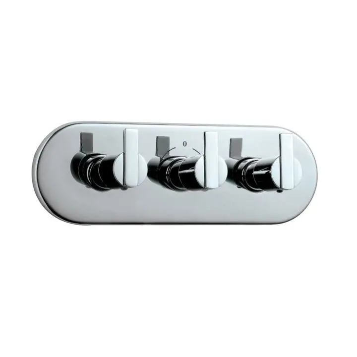 Jaquar Fonte 2 Way Diverter With Hot & Cold In Wall Stop Fon-Chr-40427 1