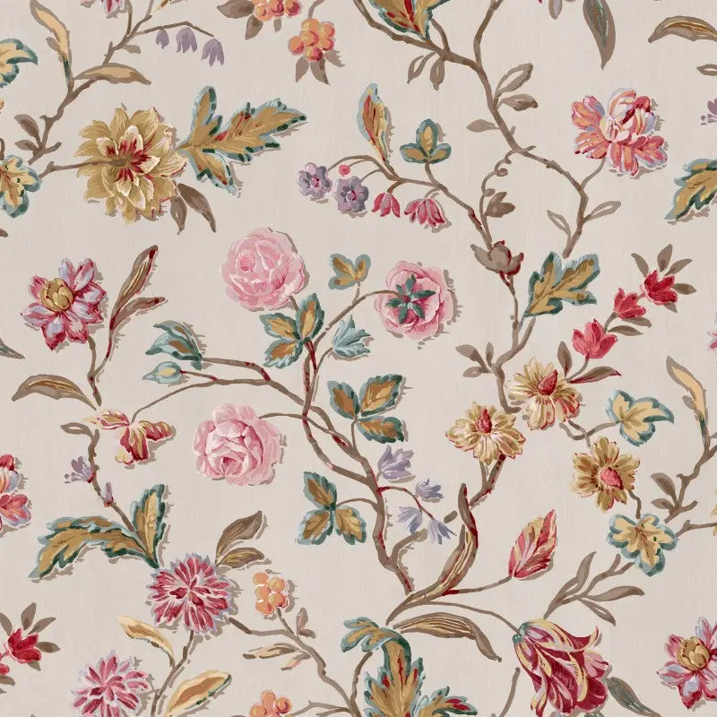 Laura Ashley Lingmell Trail Wallpaper Sample - Pale Sable 1