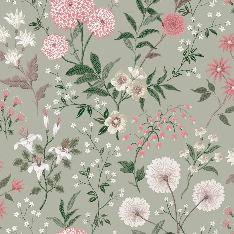 Laura Ashley Otterham Garden Wallpaper Sample 1