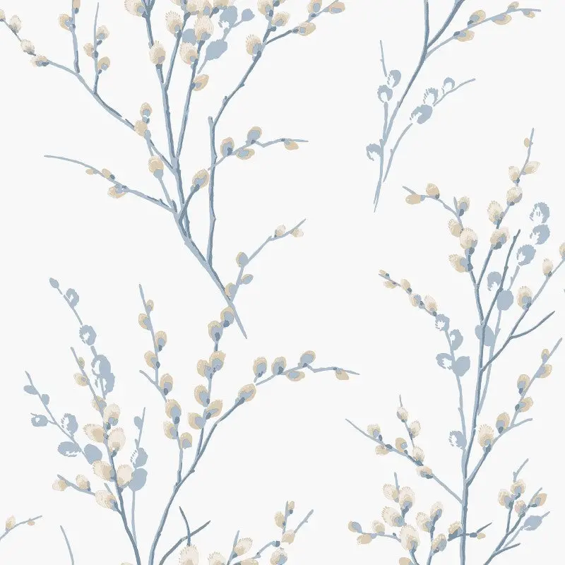 Laura Ashley Pussy Willow Wallpaper Seaspray Sample 1