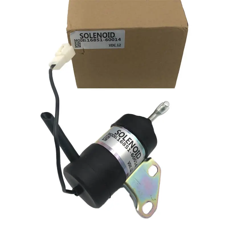 Diselmart 12V Fuel Stop Solenoid 16851-60014 For Kubota Utility Vehicle Rtv900g Rtv900r Rtv900t Rtv900t6 Rtv900t9 Rtv900w Rtv900w9 1