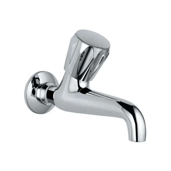 Jaquar Continental Long Body Bib Tap With Wall Flange Con-Chr-107Kn 1