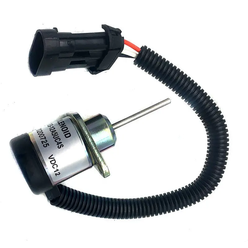 12V 1G925-60011 Stop Shutdown Solenoid  Fits For Bobcat S185 Skid Steer Kubota Engine 1