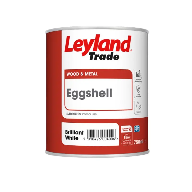 Leyland Trade Eggshell (Oil-Based) - Brilliant White 1